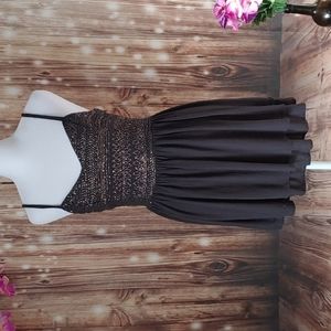 Hollister gray silver sparkly holiday tunic tank top small